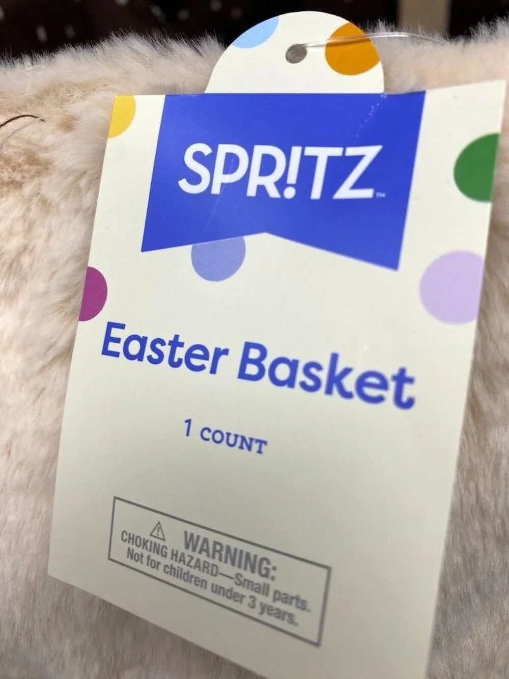 Target Easter Jumbo Plush Puppy Basket - Spritz™ Storage Decor Holiday